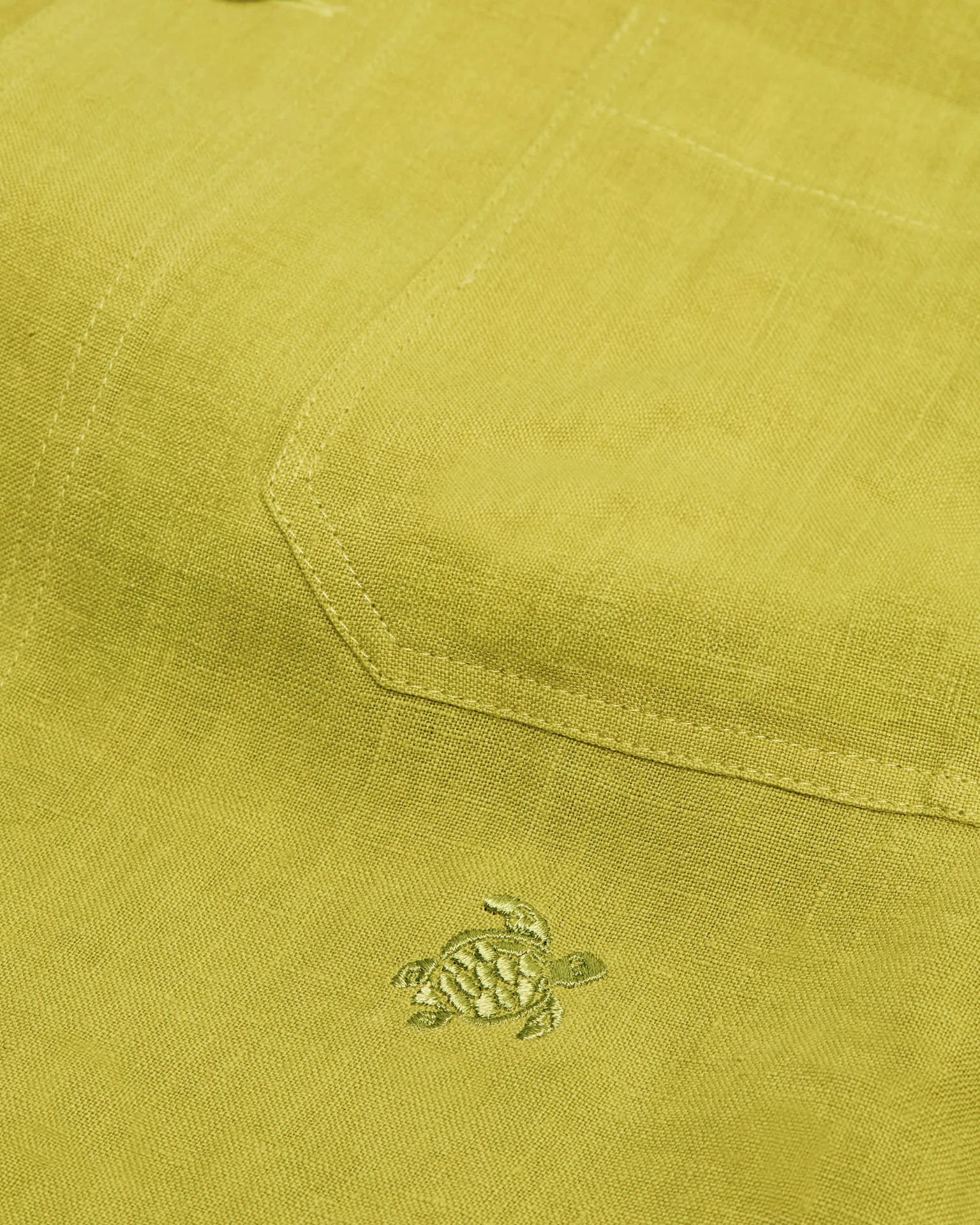 Vilebrequin - Solid Overshirt Aus Leinen Für Herren - Jacke - Corentin - Grün - Größe M – Bild 6