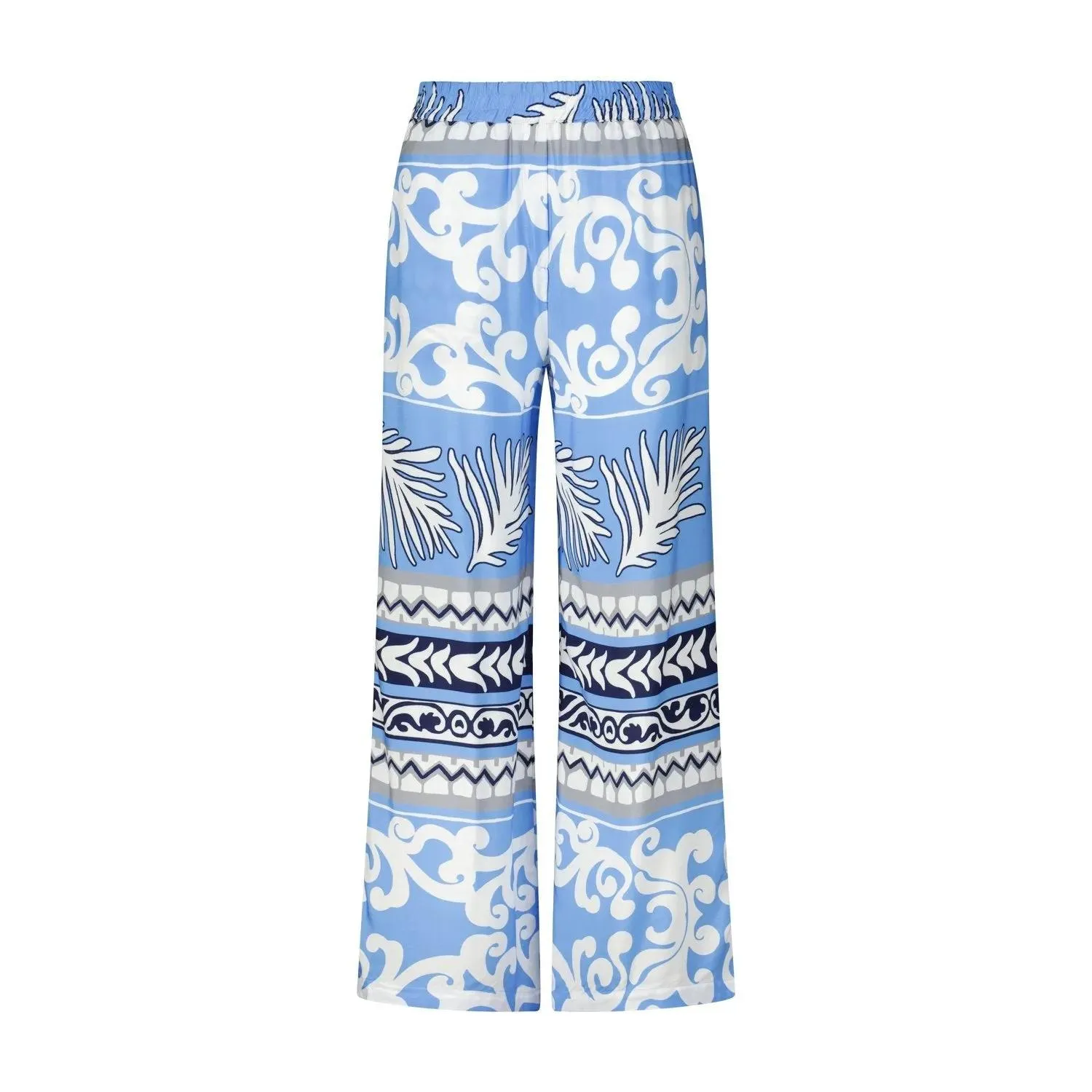 Emily can den Bergh - Weite Hose mit Print - Größe 38 - blau Emily can den Bergh - Weite Hose mit Print - Größe 38 - blau