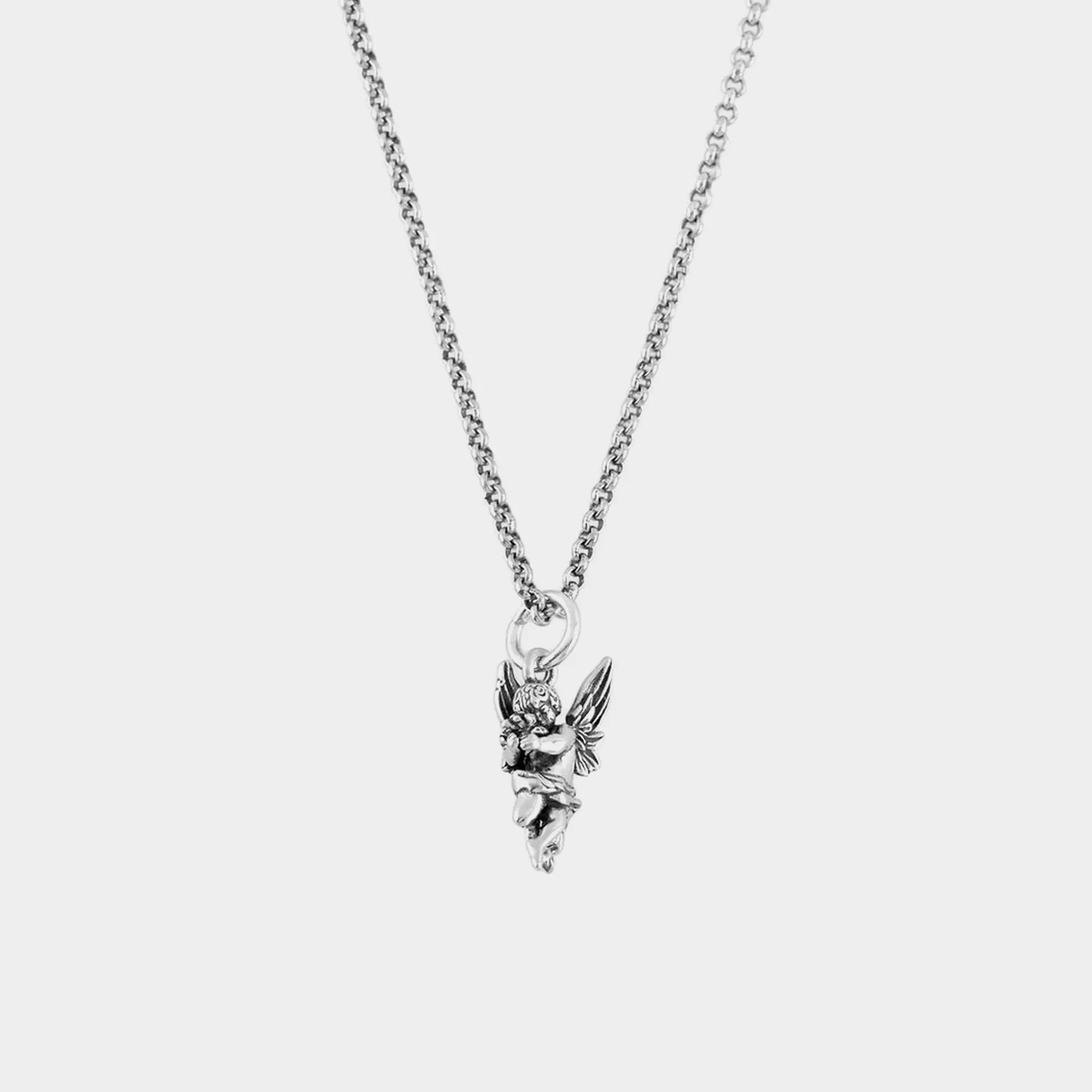 Silver Cherub Necklace Silver Cherub Necklace