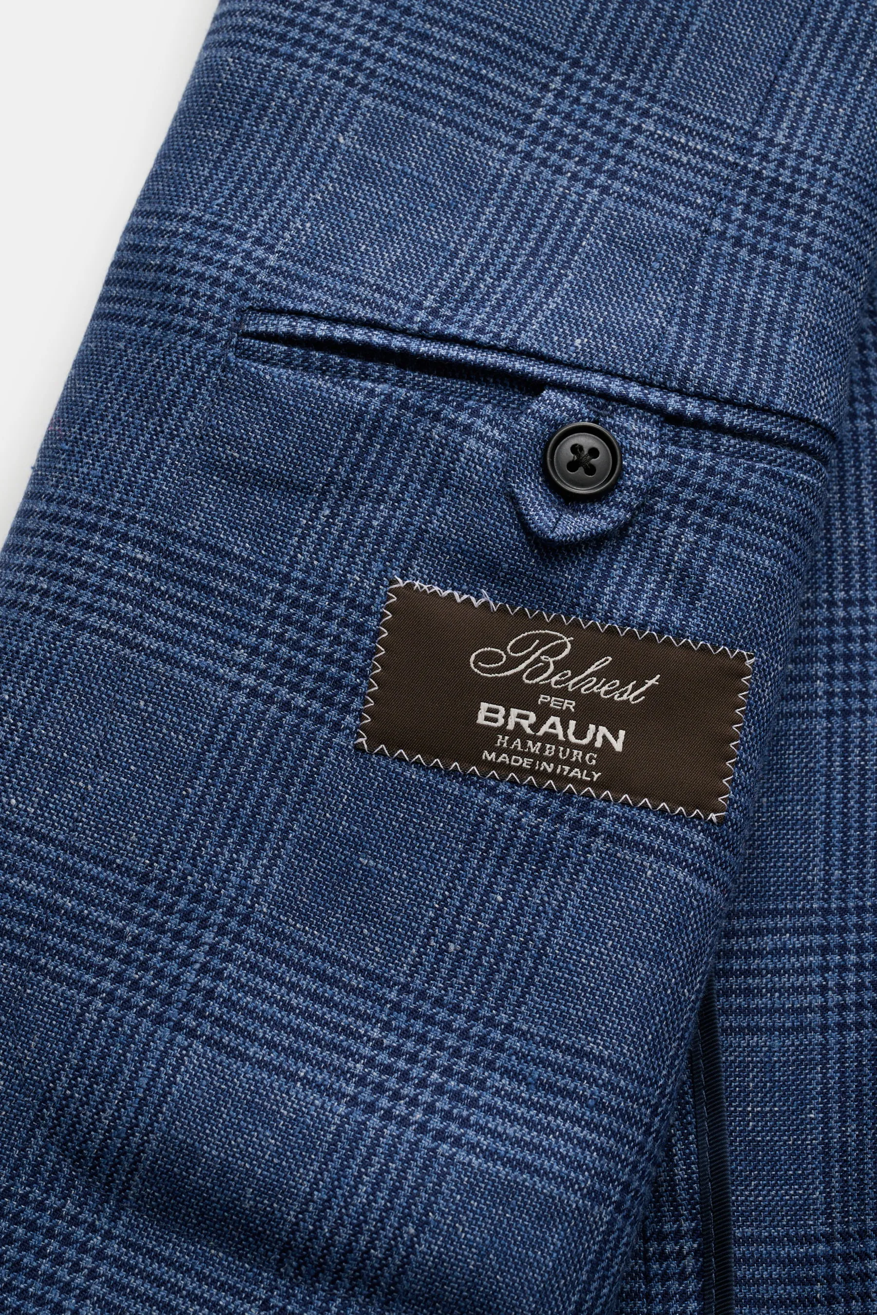 Belvest - Herren - Sakko graublau/navy kariert – Bild 4