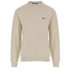 Jacquemus - Beige Crew Neck Sweatshirt With Grosgrain Detailin - Größe S - beige Jacquemus - Beige Crew Neck Sweatshirt With Grosgrain Detailin - Größe S - beige
