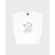 Vilebrequin - Mini Turtle Tanktop Aus Bio-baumwolle Für Mädchen - Trägershirt - Ghost - Weiss - Größe 8 Vilebrequin - Mini Turtle Tanktop Aus Bio-baumwolle Für Mädchen - Trägershirt - Ghost - Weiss - Größe 8