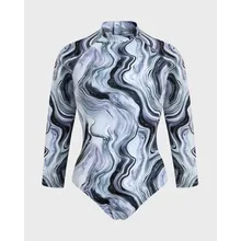 Vilebrequin - Einteiliger Marble Rashguard Mit Uv-schutz Für Damen - Rashguard - Lexane - Weiss - Größe S Vilebrequin - Einteiliger Marble Rashguard Mit Uv-schutz Für Damen - Rashguard - Lexane - Weiss - Größe S
