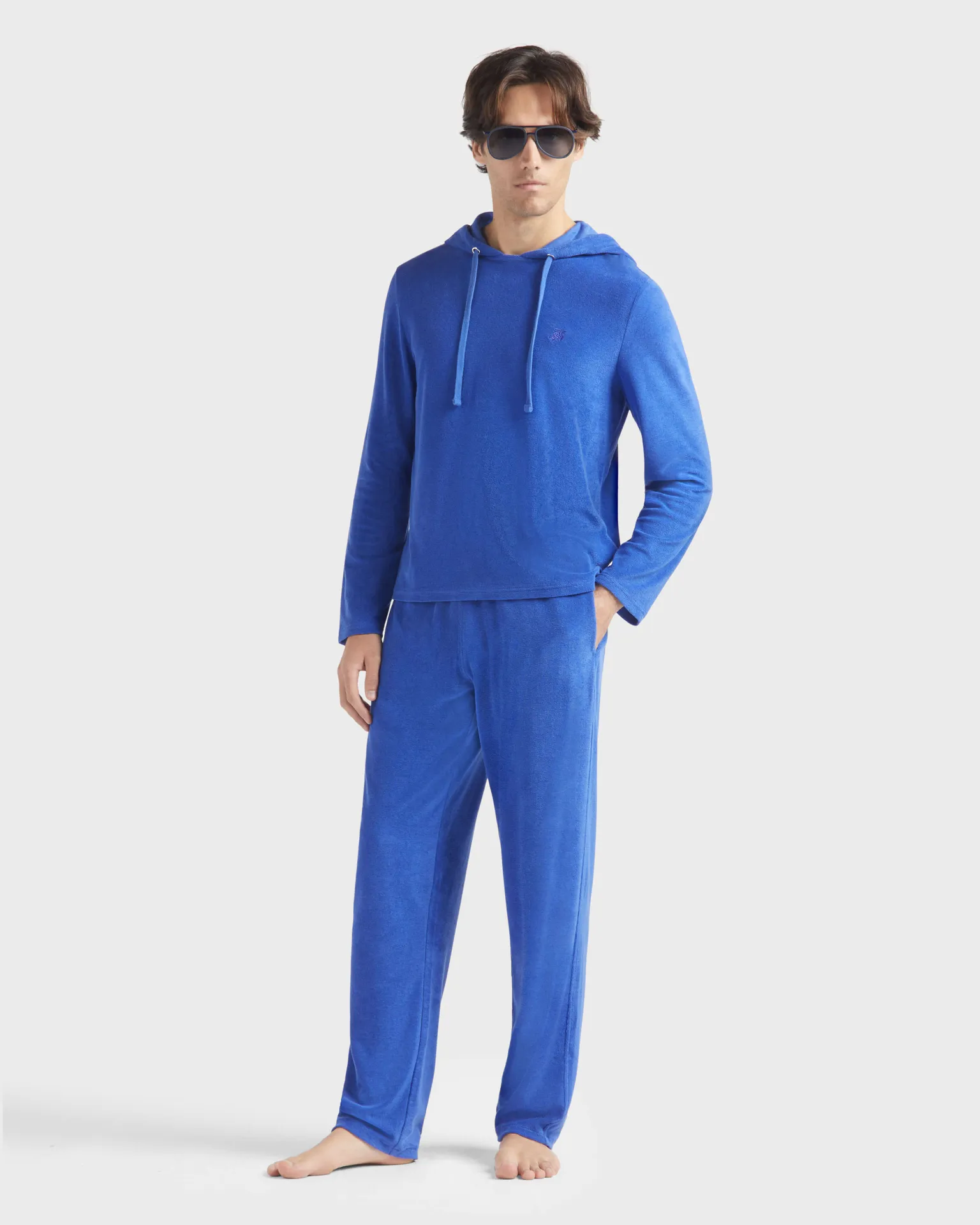 Vilebrequin - Solid Herren Hose Aus Frottee - Hose - Polide - Blau - Größe XXXL – Bild 5