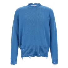 Marni - Logo Embroidery Sweater - Größe 52 - blau Marni - Logo Embroidery Sweater - Größe 52 - blau