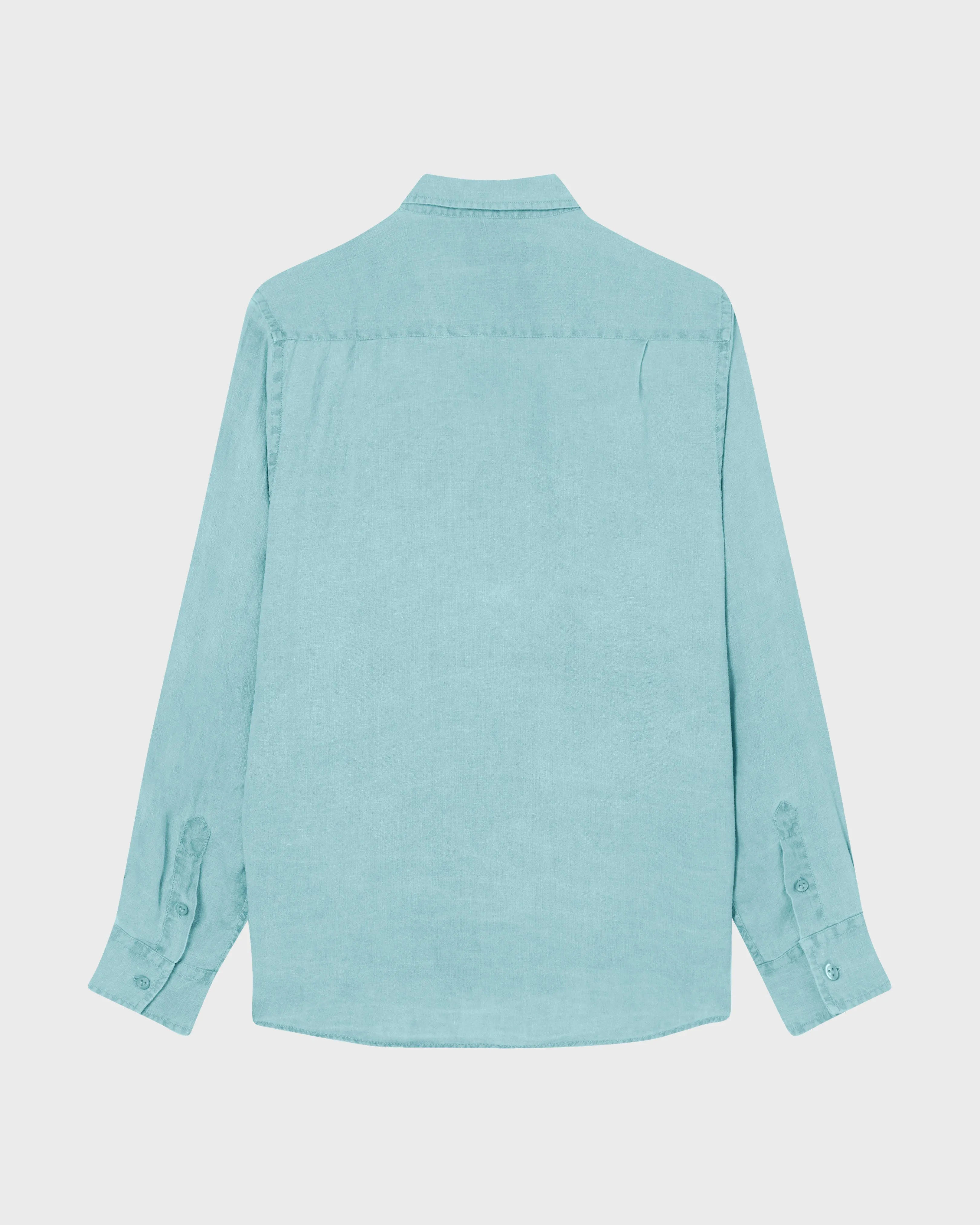 Vilebrequin - Einfarbiges Hemd Aus Leinen Für Herren - Hemd - Caroubis - Blau - Größe XL – Bild 2