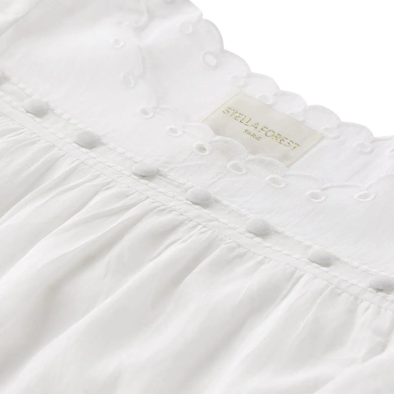 STELLA FOREST - Blusenshirt Jayna mit Stickerei - Größe 34 - weiß – Bild 2