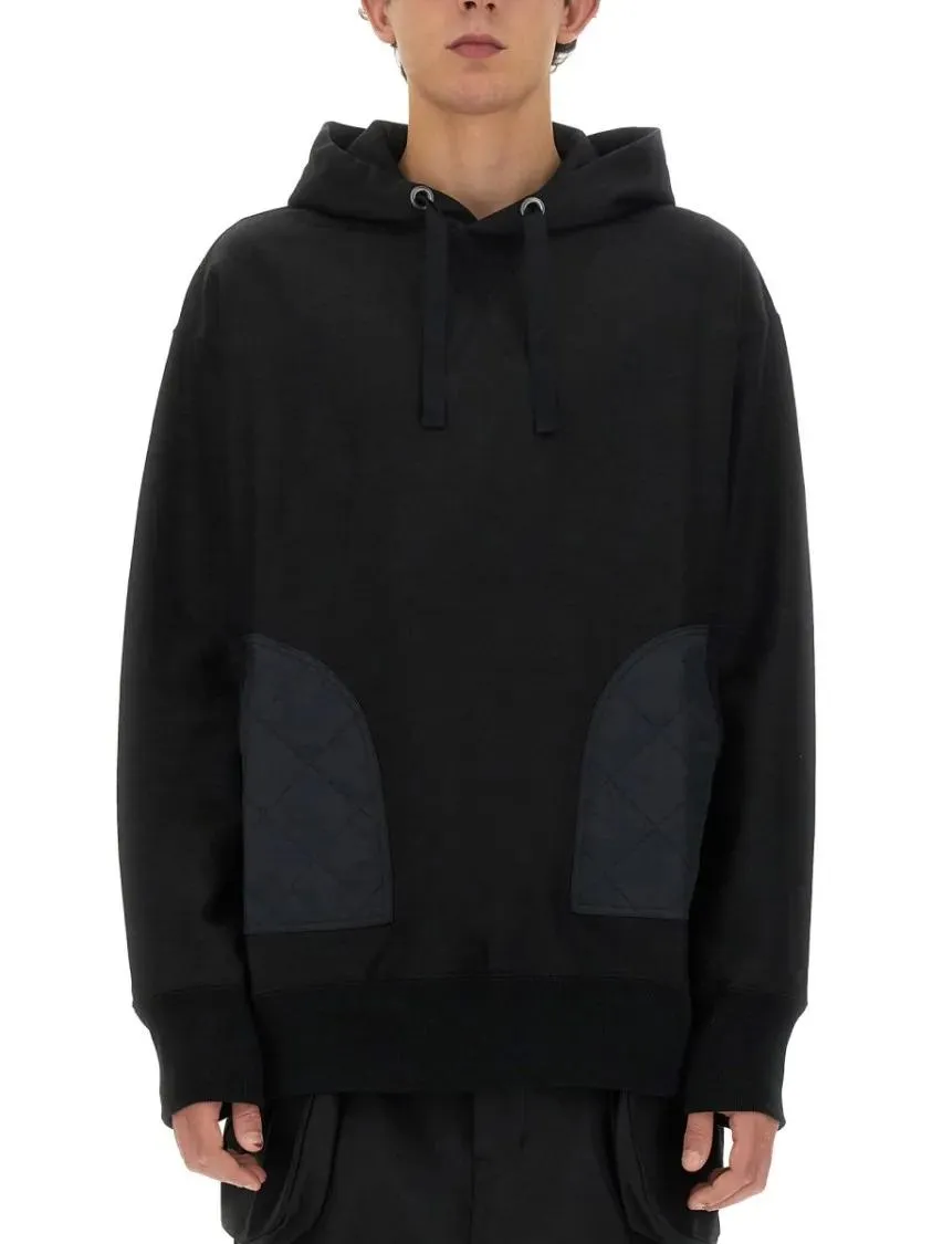 Junya Watanabe - Relaxed-Fit Black Hoodie - Größe L - schwarz Junya Watanabe - Relaxed-Fit Black Hoodie - Größe L - schwarz