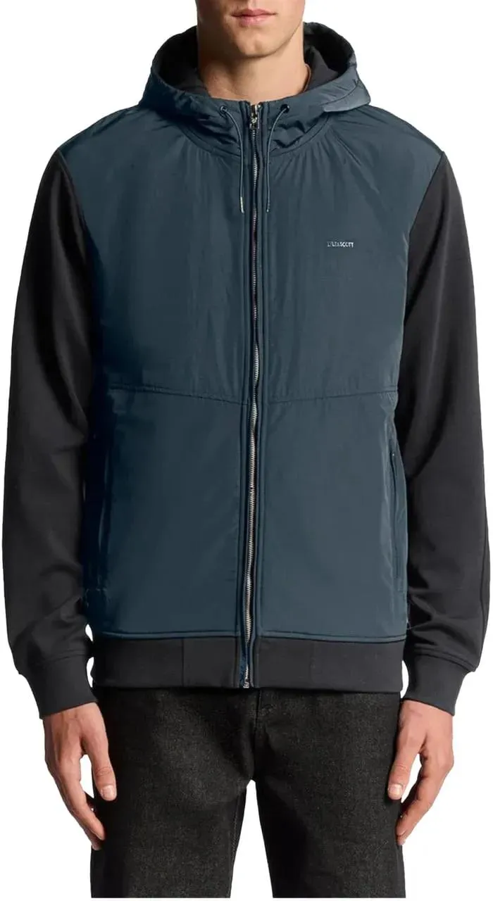 LYLE & SCOTT - Lyle&scott Half Raglan Hybird Hoodies Donkerblauw - Größe M - blau – Bild 3