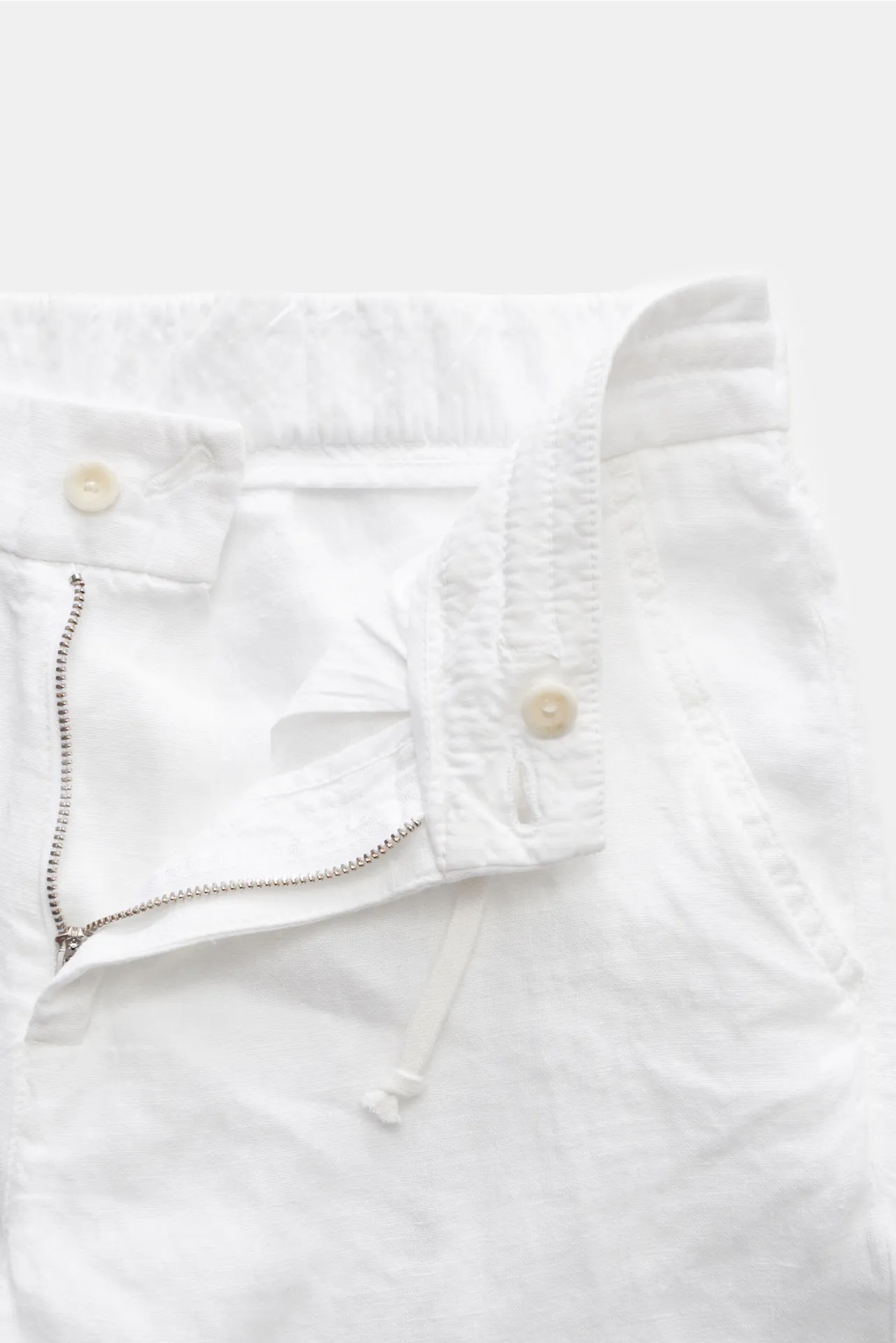 04651/ A trip in a bag - Herren - Leinen-Bermudas 'Linen Bermuda' weiß – Bild 4