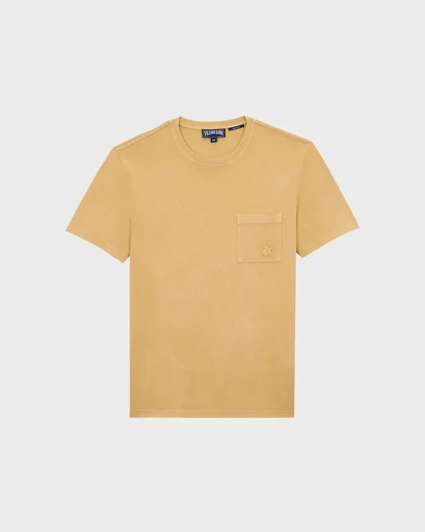 Vilebrequin - Solid T-shirt Aus Bio-baumwolle In Naturfarben Für Herren - T-shirt - Titan - Marone - Größe L Vilebrequin - Solid T-shirt Aus Bio-baumwolle In Naturfarben Für Herren - T-shirt - Titan - Marone - Größe L