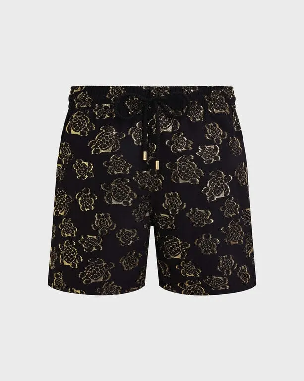 Vilebrequin - Ronde Des Tortues Jacquard Badeshorts Für Herren - Bademode - Moopea - Schwarz - Größe L Vilebrequin - Ronde Des Tortues Jacquard Badeshorts Für Herren - Bademode - Moopea - Schwarz - Größe L