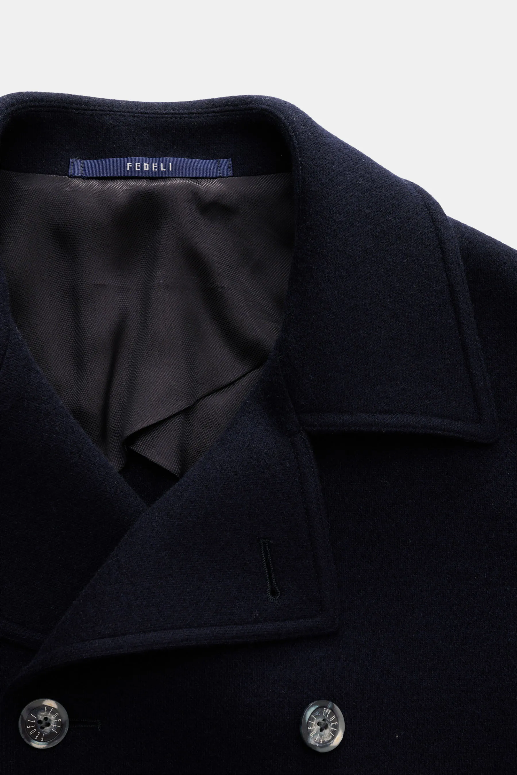 Fedeli - Herren - Cashmere Cabanjacke navy – Bild 3