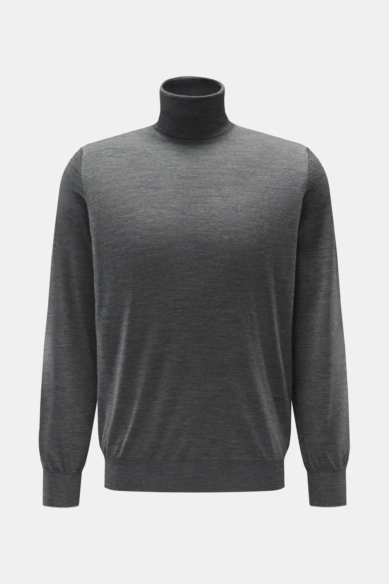 Brunello Cucinelli - Herren - Feinstrick-Rollkragenpullover dunkelgrau meliert Brunello Cucinelli - Herren - Feinstrick-Rollkragenpullover dunkelgrau meliert