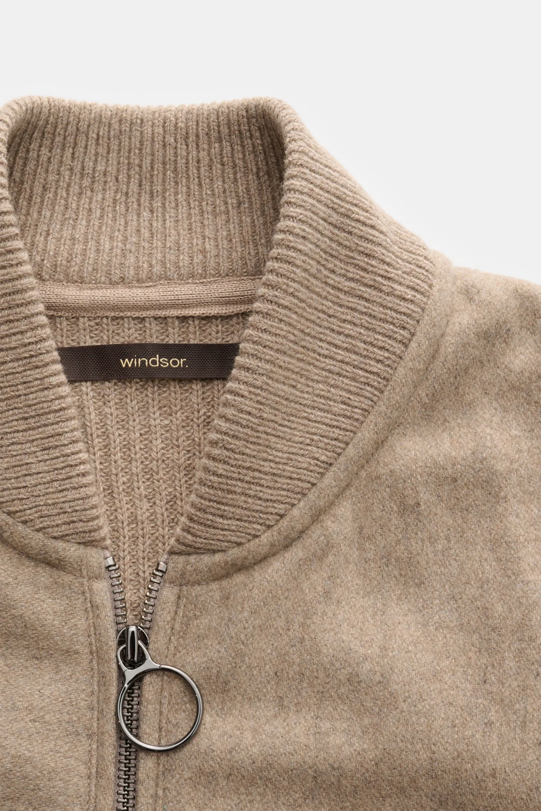 Windsor - Herren - Cashmere Strick-Blouson 'Ecosio' beige – Bild 2