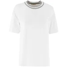 Panicale - Round Neck T-Shirt With Detailing - Größe 44 - weiß Panicale - Round Neck T-Shirt With Detailing - Größe 44 - weiß