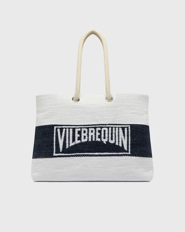 Vilebrequin - Gewebte Vilebrequin Strandtasche Aus Baumwolle - Strandtasche - Binta - Blau - Größe OSFA Vilebrequin - Gewebte Vilebrequin Strandtasche Aus Baumwolle - Strandtasche - Binta - Blau - Größe OSFA