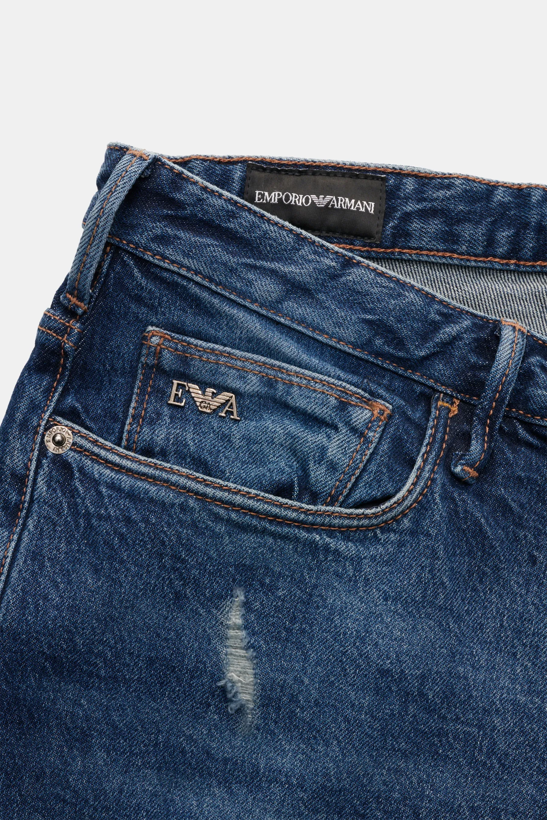 Emporio Armani - Herren - Jeans dunkelblau – Bild 5