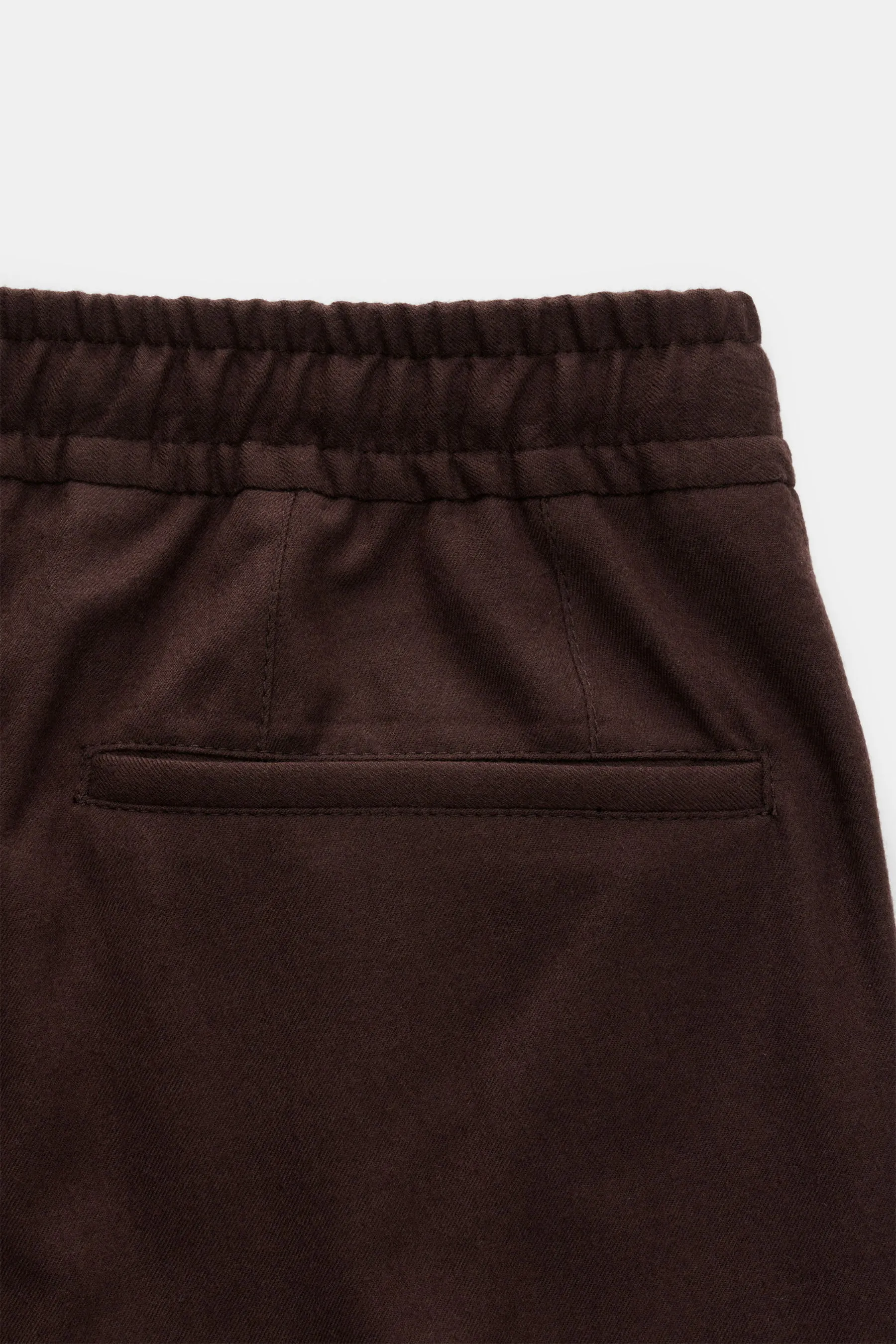 Corneliani - Herren - Woll-Jogpants dunkelbraun – Bild 3