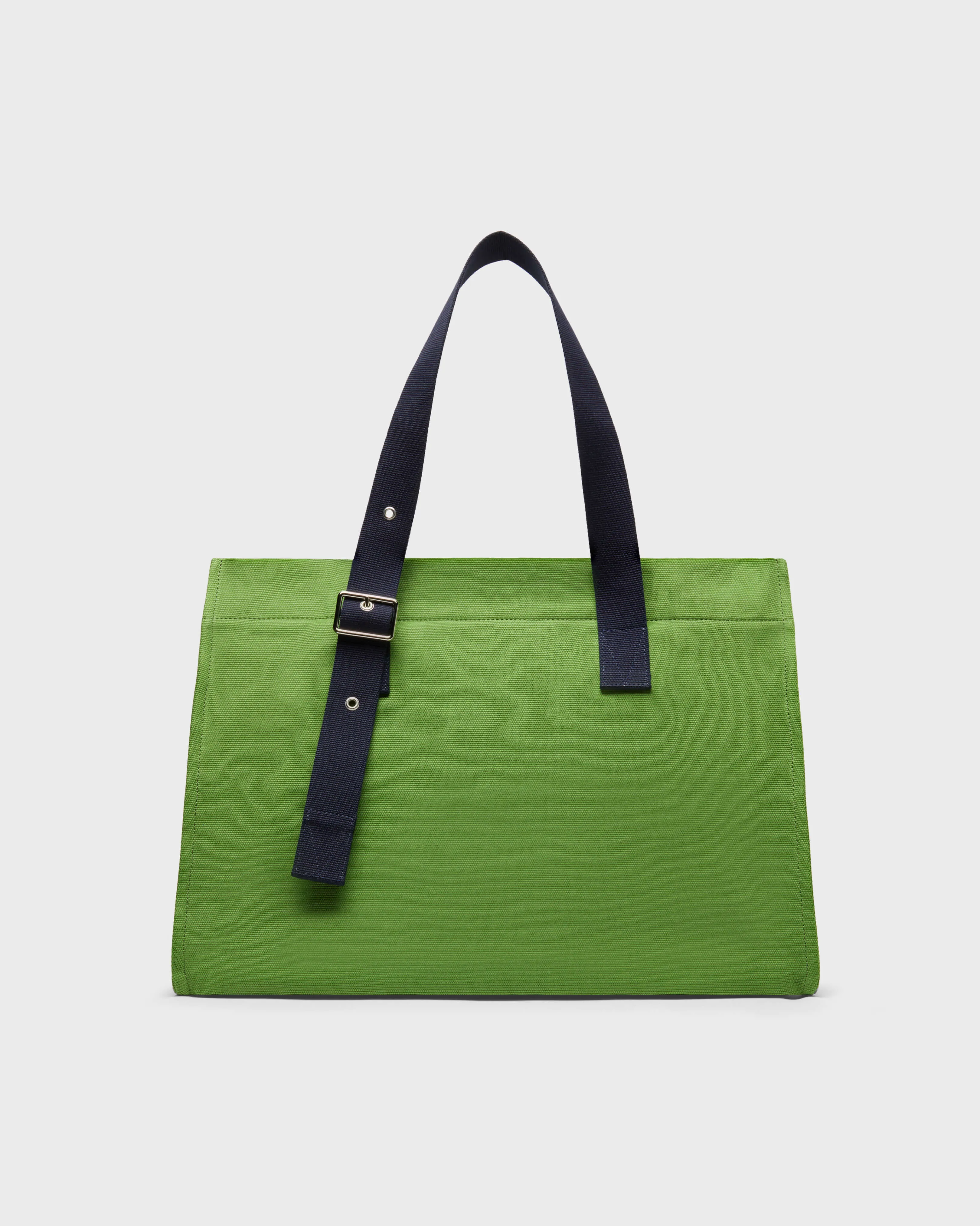 Vilebrequin - Große Einfarbige Strandtasche Aus Baumwolle - Strandtasche - Bagsu - Grün - Größe OSFA – Bild 2