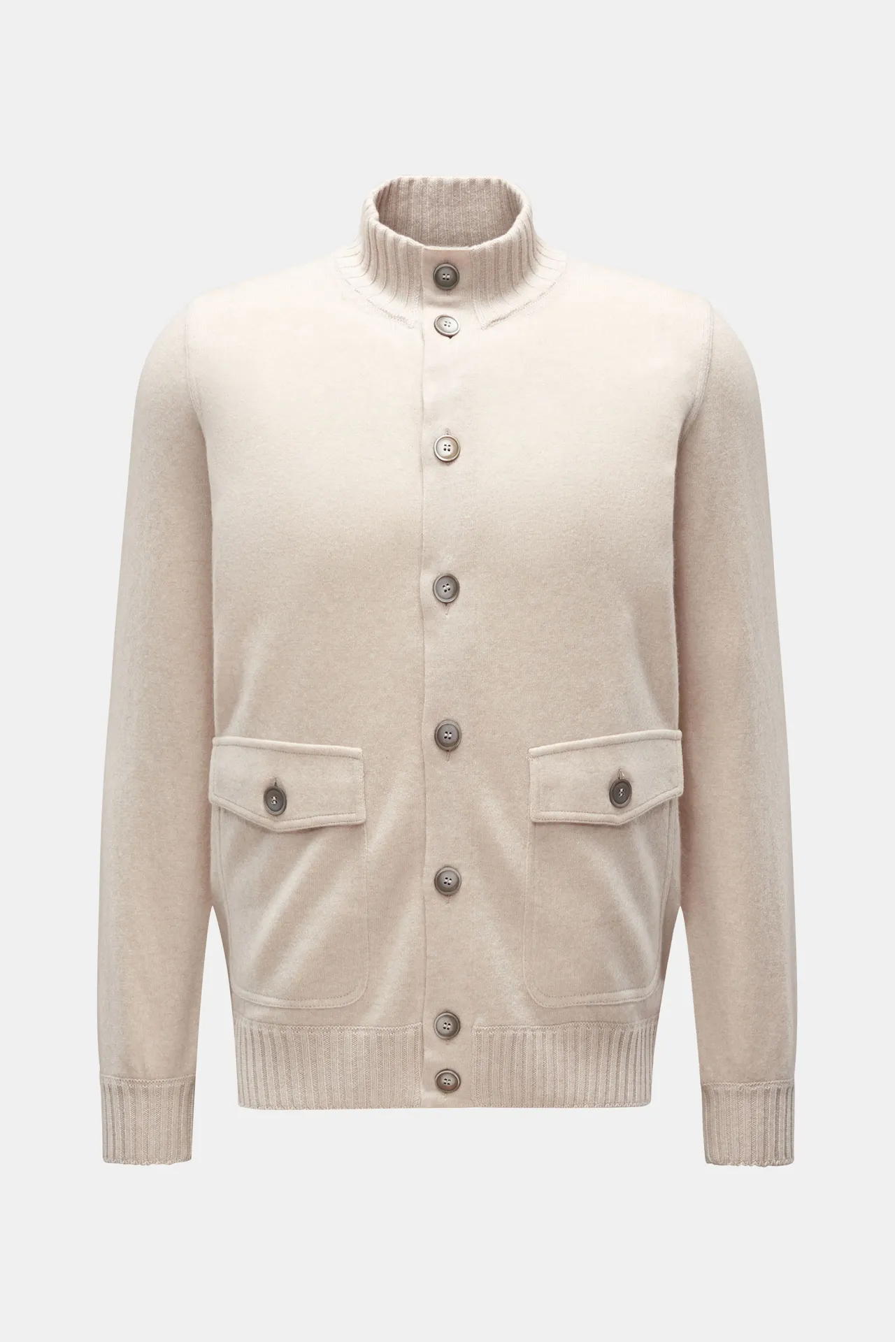 Gran Sasso - Herren - Cashmere Cardigan sand Gran Sasso - Herren - Cashmere Cardigan sand