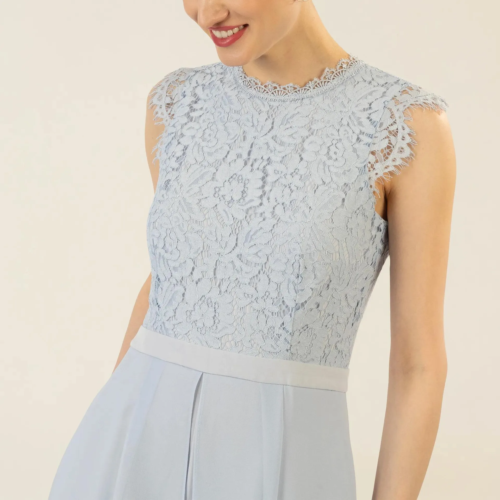 Apart - Overall mit Spitzenoberteil - Größe 40 - blau – Bild 3