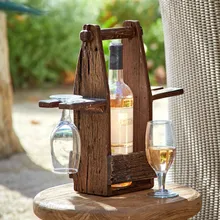 Flaschenhalter mit Gläsern Préalon Flaschenhalter mit Gläsern Préalon