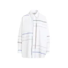 Bottega Veneta - Check White Blue Green Cotton Shirt - Größe 38 - weiß Bottega Veneta - Check White Blue Green Cotton Shirt - Größe 38 - weiß