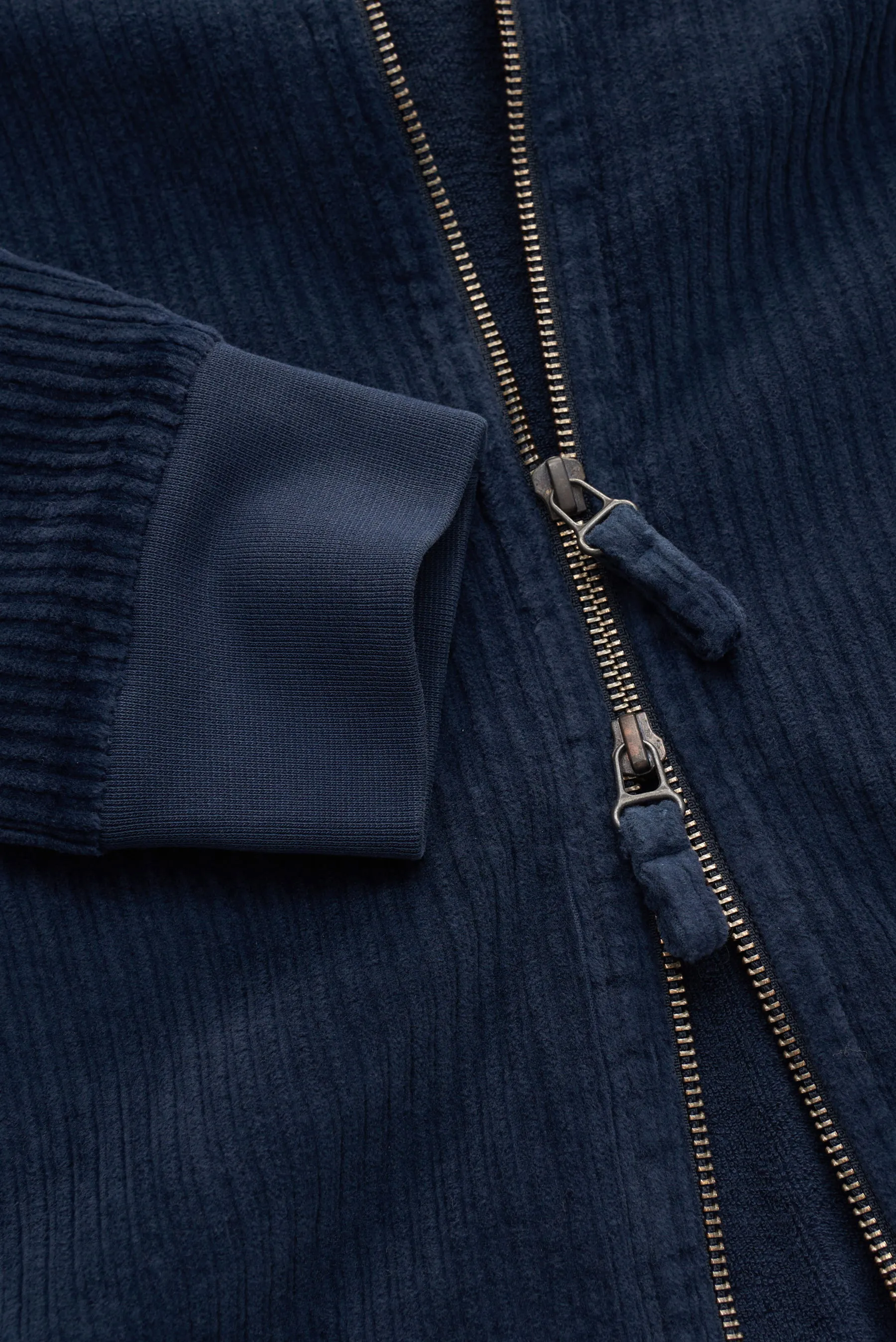04651/ A trip in a bag - Herren - Cordblouson 'Cord Bomber' navy – Bild 4