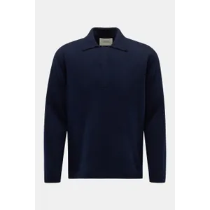 Lisa Yang - Herren - Cashmere Strickpolo %27Emil%27 navy Lisa Yang - Herren - Cashmere Strickpolo %27Emil%27 navy