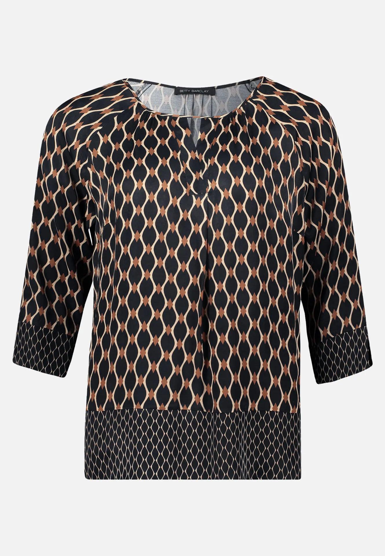 Schlupfbluse mit Print – Bild 3