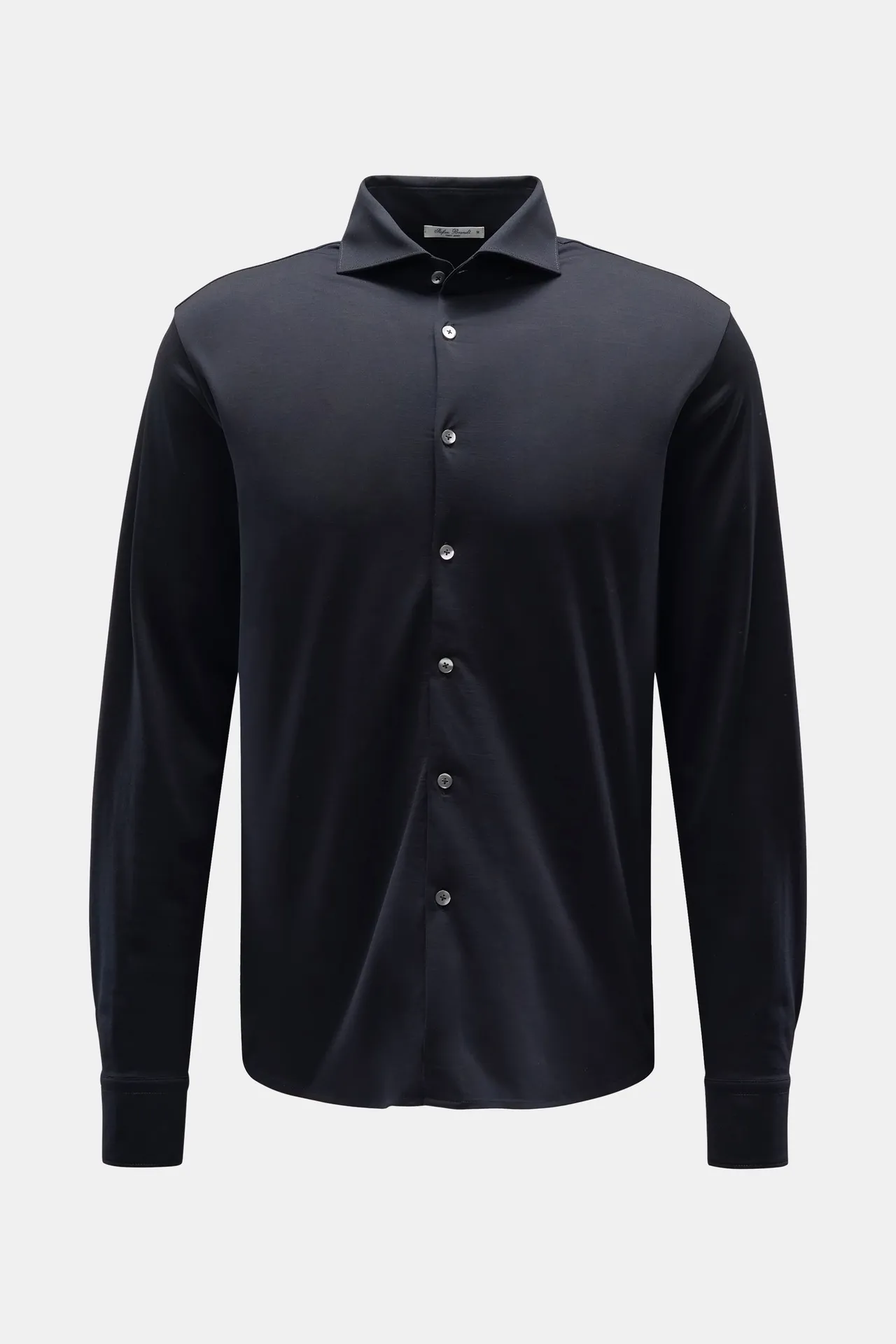 Stefan Brandt - Herren - Jersey-Hemd %27Otis%27 Haifisch-Kragen navy Stefan Brandt - Herren - Jersey-Hemd %27Otis%27 Haifisch-Kragen navy