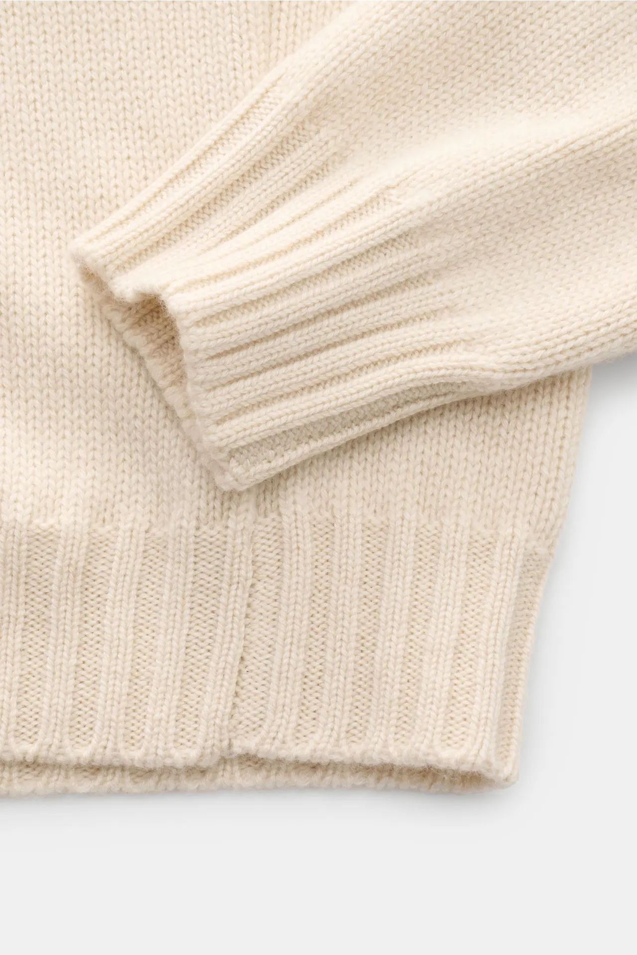 Fedeli - Herren - Cashmere Rollkragenpullover creme – Bild 3