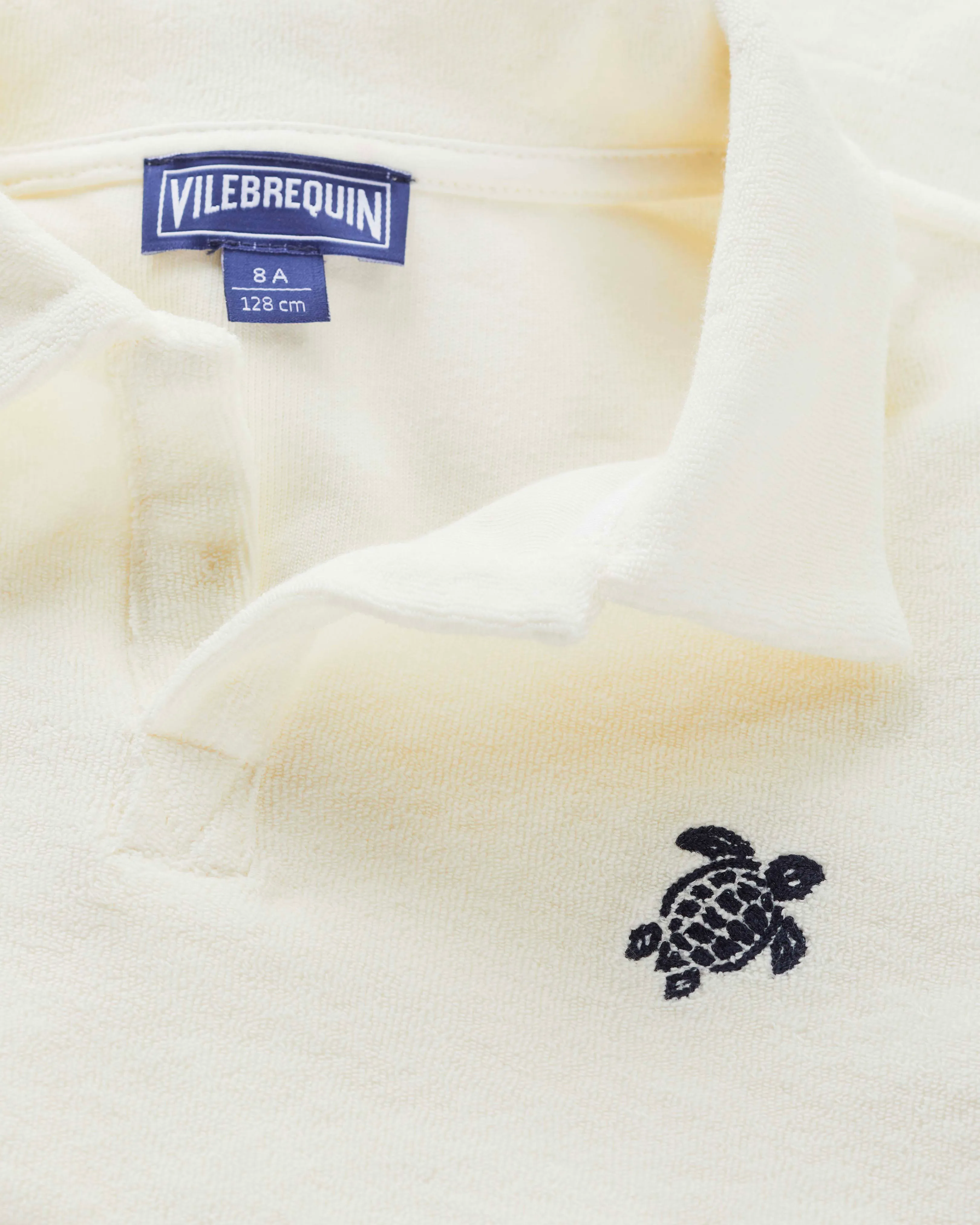 Vilebrequin - Frottee-polohemd Mit Aufgestickter Schildkröte Für Jungen - Polohemd - Gill - Weiss - Größe 14 – Bild 3