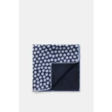 Brunello Cucinelli - Herren - Seiden-Einstecktuch navy/rauchblau gepunktet Brunello Cucinelli - Herren - Seiden-Einstecktuch navy/rauchblau gepunktet