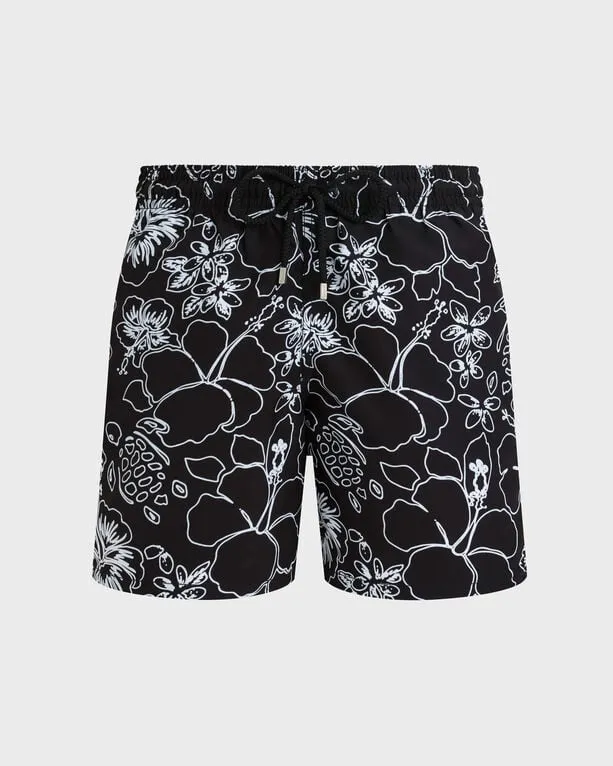 Vilebrequin - Tropical Turtles Ink Badeshorts Für Herren - Bademode - Moorea - Schwarz - Größe M Vilebrequin - Tropical Turtles Ink Badeshorts Für Herren - Bademode - Moorea - Schwarz - Größe M