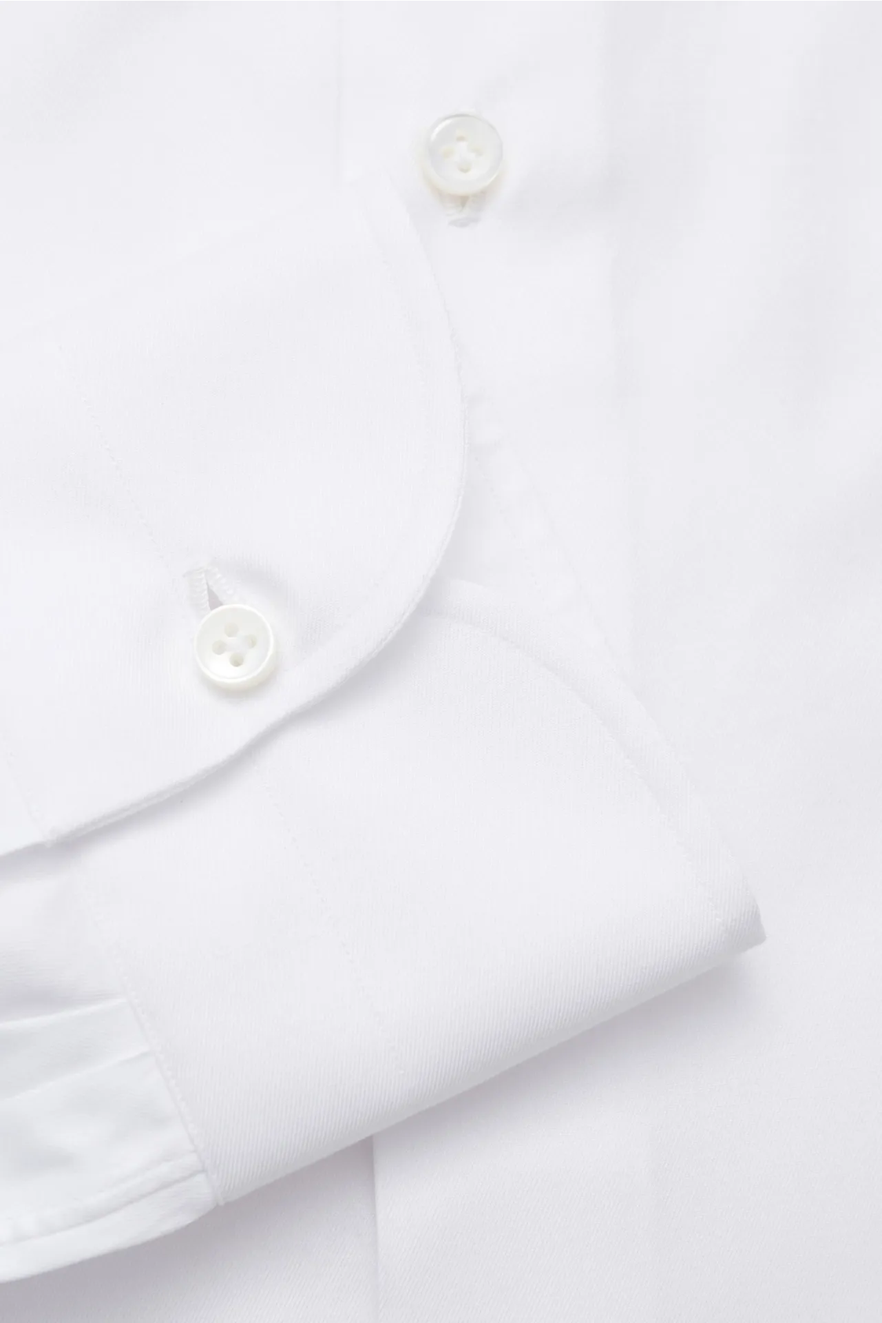Borrelli - Herren - Business Hemd 'Nando' Haifisch-Kragen weiß – Bild 4