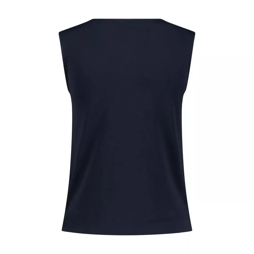 Kimmich Trikot - Leichtes Top aus Viskose-Crêpe - Größe L - blau – Bild 3