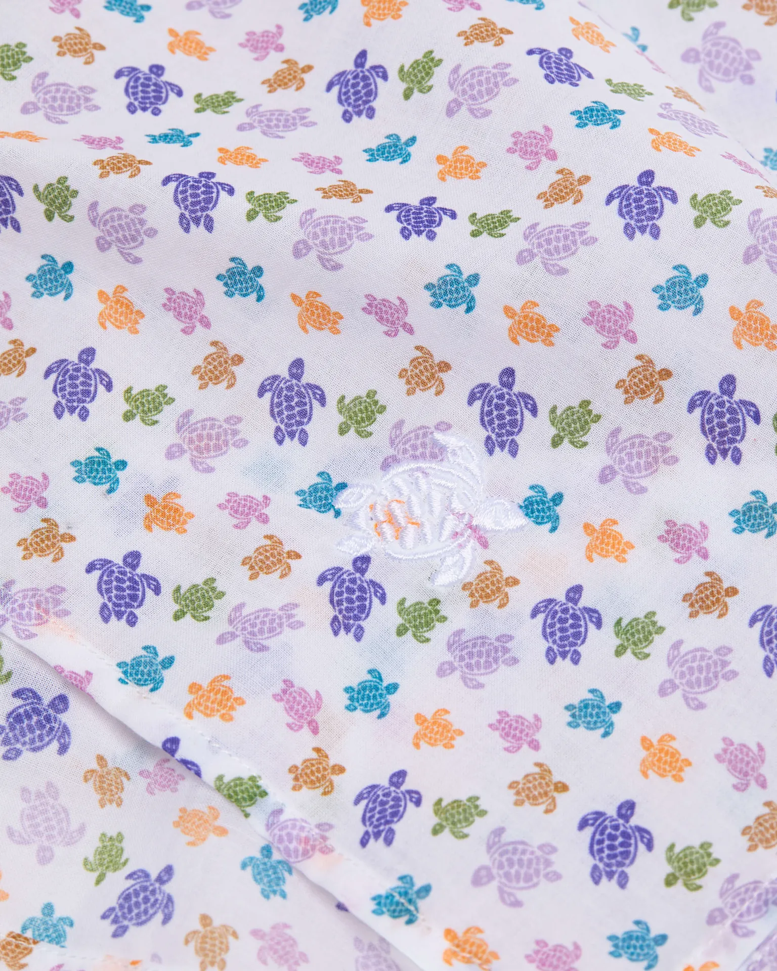 Vilebrequin - Micro Ronde Des Tortues Bowling-hemd Aus Bio-baumwolle Für Herren - Hemd - Charli - Weiss - Größe XXL – Bild 5