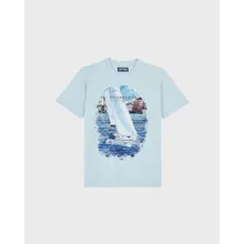 Vilebrequin - White Sailing Boat Baumwoll-t-shirt Für Herren - T-shirt - Portisol - Blau - Größe XL Vilebrequin - White Sailing Boat Baumwoll-t-shirt Für Herren - T-shirt - Portisol - Blau - Größe XL