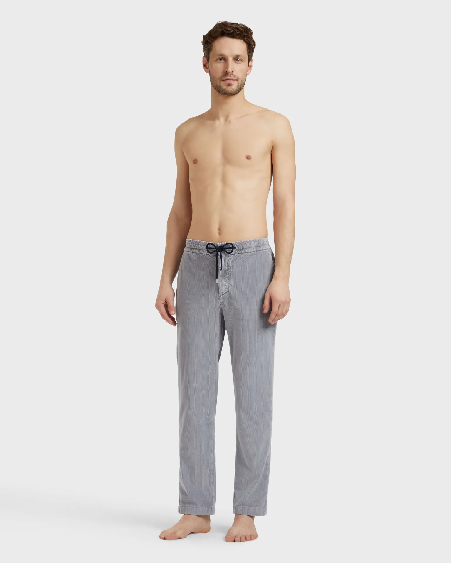 Vilebrequin - Hose Mit Elastikbund Aus Samt Für Herren - Hose - Clemence - Grau - Größe 36 – Bild 3