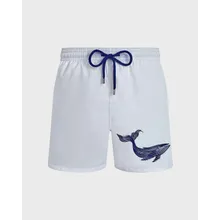 Vilebrequin - Whale Badeshorts Mit Stickerei Für Herren - Bademode - Motu - Weiss - Größe M Vilebrequin - Whale Badeshorts Mit Stickerei Für Herren - Bademode - Motu - Weiss - Größe M