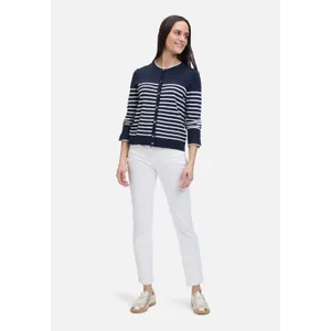 Basic-Strickjacke mit Streifen
