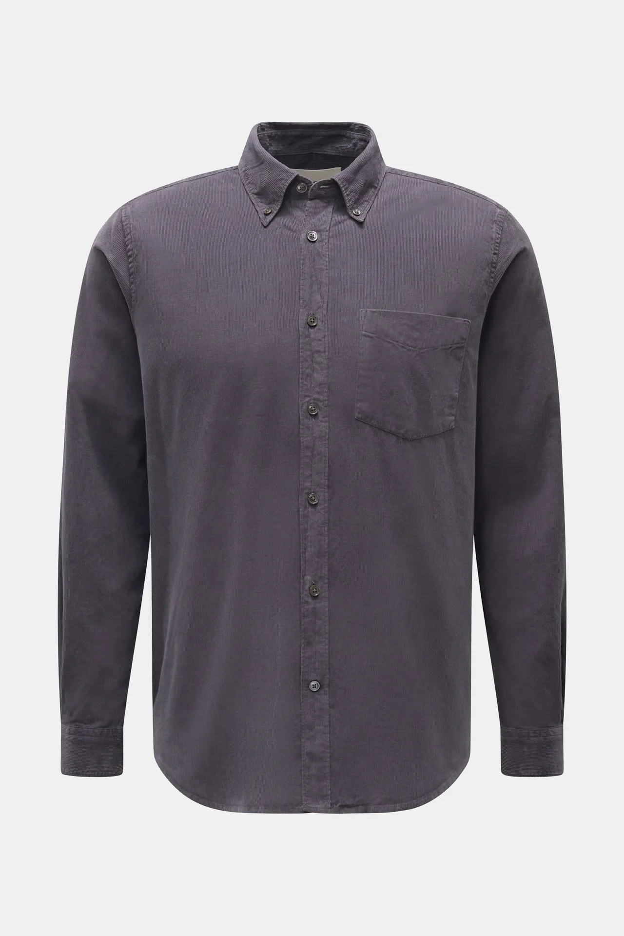 Closed - Herren - Cordhemd Button-Down-Kragen dunkelgrau Closed - Herren - Cordhemd Button-Down-Kragen dunkelgrau
