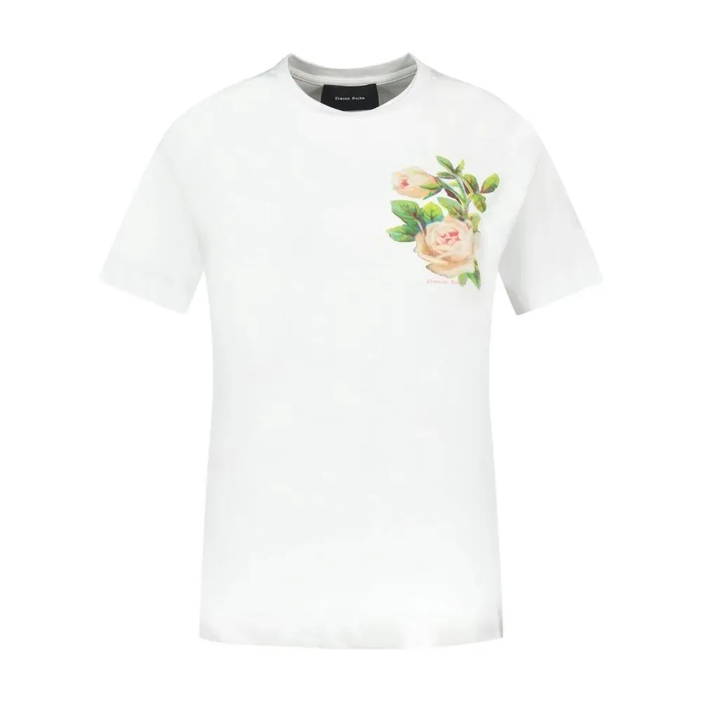 Simone Rocha - Rose Banquet T Shirt - Cotton - White - Größe XS - weiß Simone Rocha - Rose Banquet T Shirt - Cotton - White - Größe XS - weiß