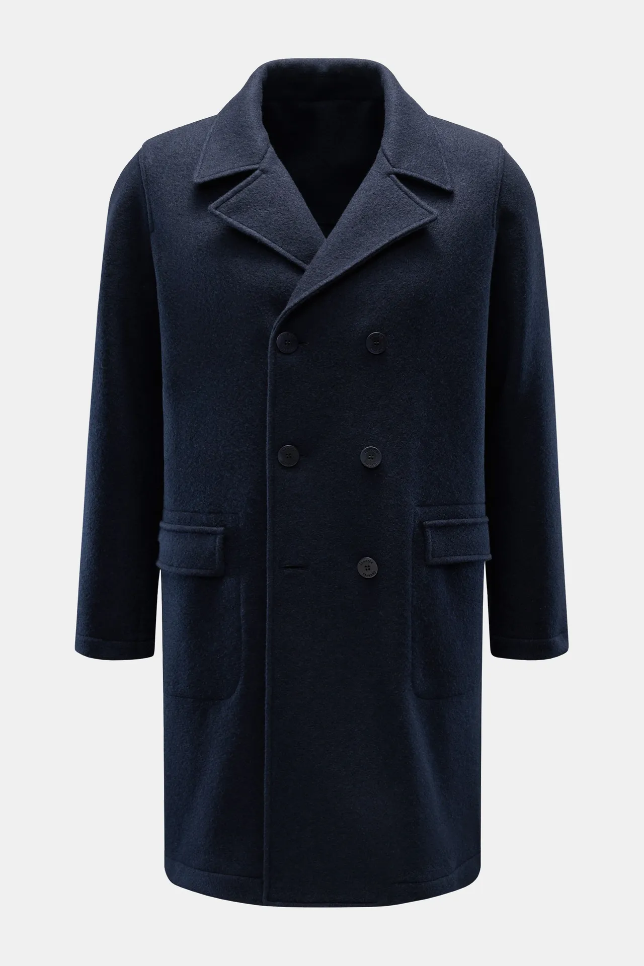 Lunaria Cashmere - Herren - Cashmere Mantel navy Lunaria Cashmere - Herren - Cashmere Mantel navy