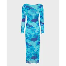 Vilebrequin - Langes Coral Reef Tüllkleid Für Damen - Kleid - Lisabeth - Blau - Größe XL Vilebrequin - Langes Coral Reef Tüllkleid Für Damen - Kleid - Lisabeth - Blau - Größe XL