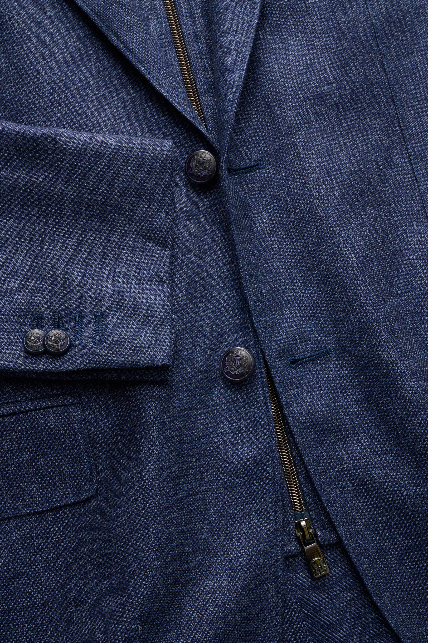 Corneliani - Herren - Sakko dunkelblau meliert – Bild 2