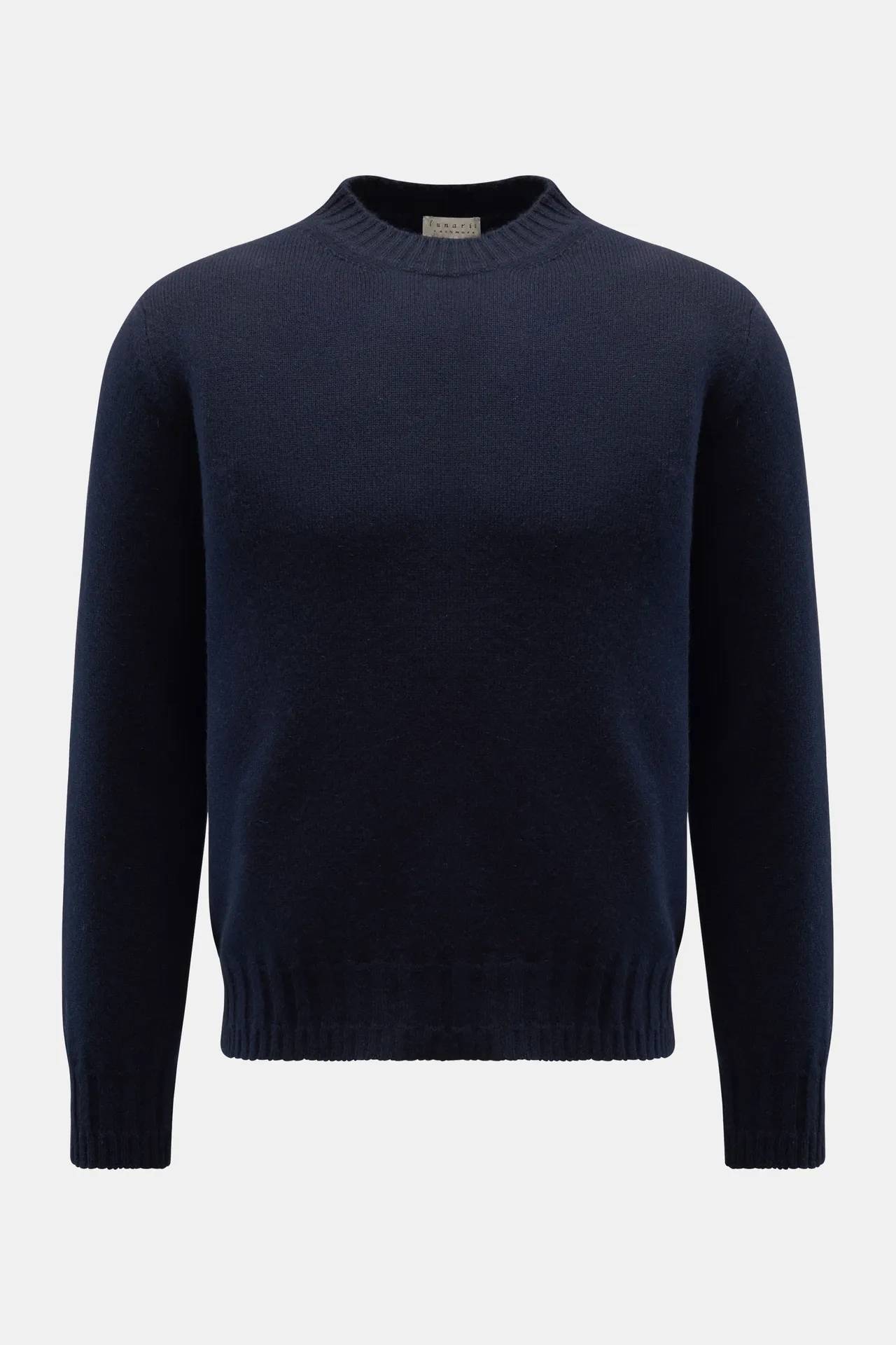 Lunaria Cashmere - Herren - Cashmere Rundhalspullover navy Lunaria Cashmere - Herren - Cashmere Rundhalspullover navy