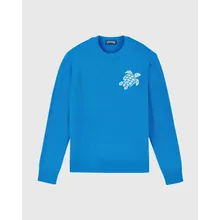 Vilebrequin - Turtle Rundhalspullover Aus Baumwolle Und Kaschmir Für Herren - Pullover - Rayol - Blau - Größe XL Vilebrequin - Turtle Rundhalspullover Aus Baumwolle Und Kaschmir Für Herren - Pullover - Rayol - Blau - Größe XL
